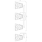Z-Lite Analia Vanity, 3-Light, 26.25 In.W x 7.5 In.L x 9.25 In.H, Brushed Nickel/Clear Ribbed 1101-3V-BN - alternate 4